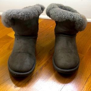 UGG slouchy ankle boots, size 8, gray